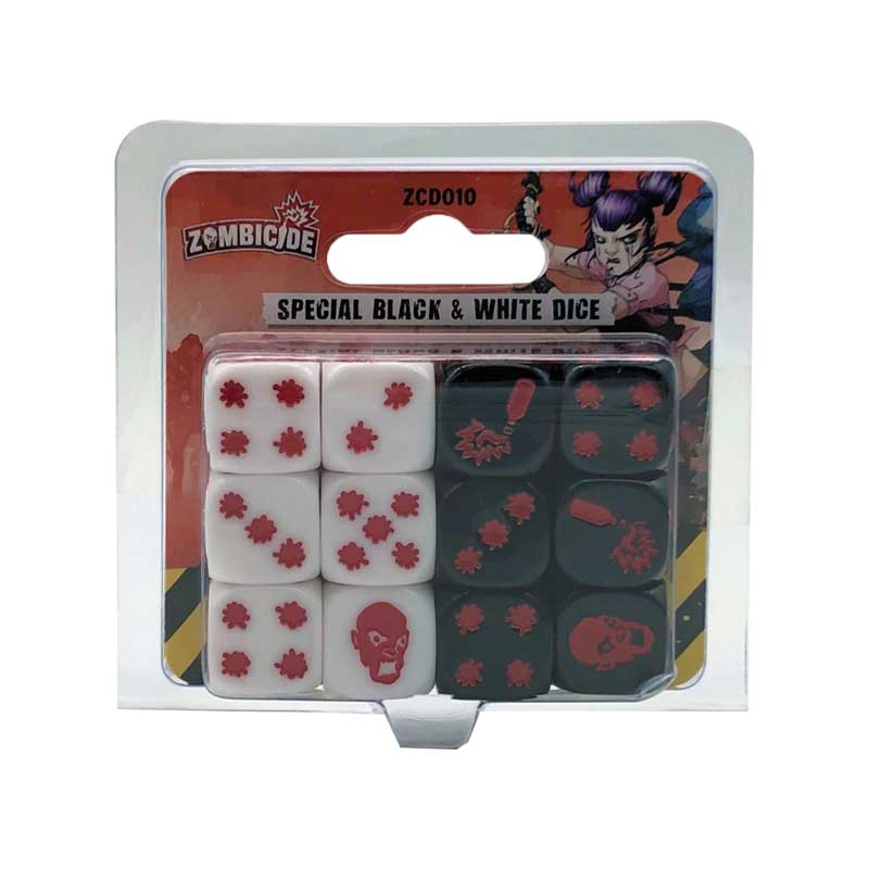 Zombicide 2a Ed. Special Black and White Dice