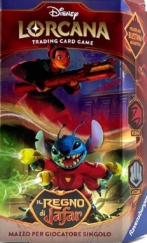Lorcana Starter Deck Regno di Jafar Rubino-Acciaio