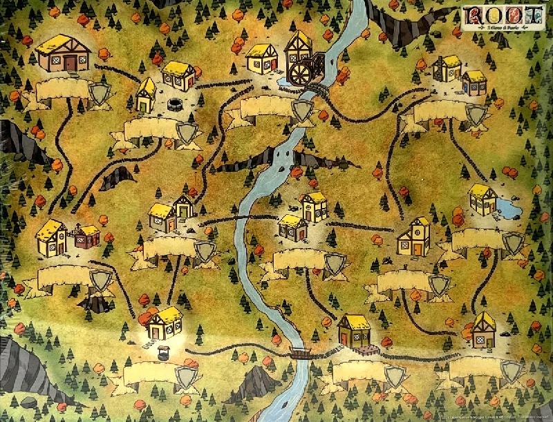 Root il Gioco di Ruolo Mappe delle Radure
