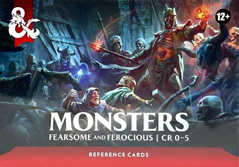 D&D 5.5 Trove 8 Monsters Fearsome and Ferocious Cards CR 0-5